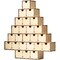 Juvale Wooden Advent Calendar, Unfinished Wood Christmas Tree with 24 Drawers for DIY, Decorations (13.2 x 12.2 x 2.5 in)